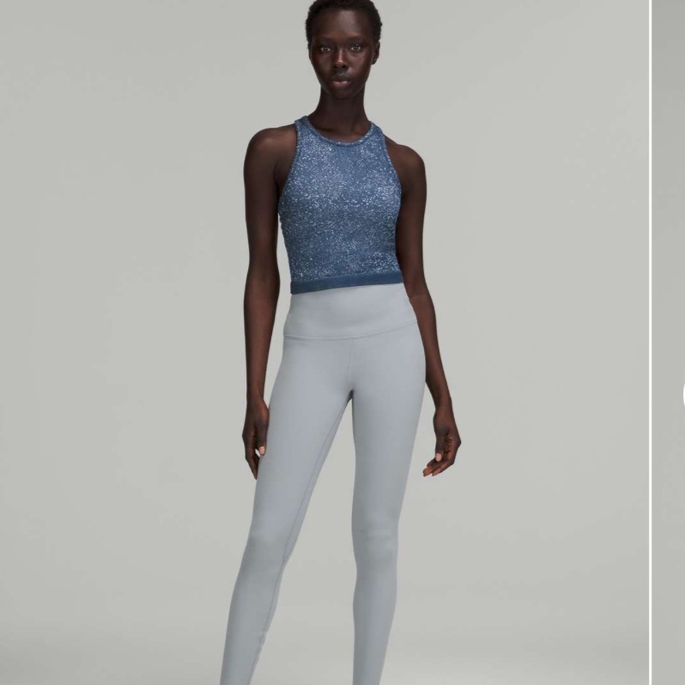 lululemon athletica Blue Speckled Tank Top - Picture 3 of 9